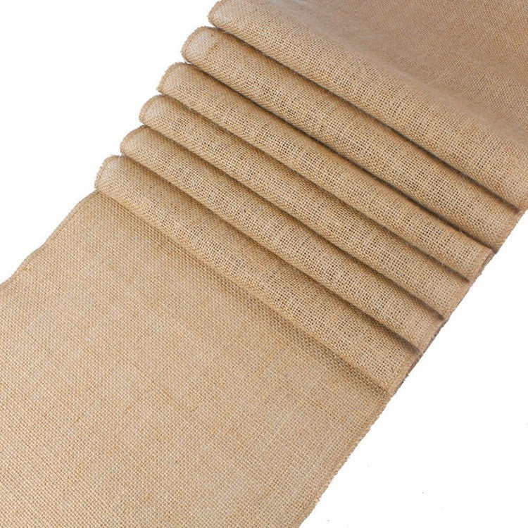 Chemin de Table en Toile de Jute Naturelle 30cm x 275cm – Élégance Rustique pour Fêtes et Mariages