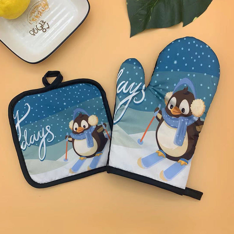 Gant de Cuisine de Noël – Protection & Style Festif au Four !