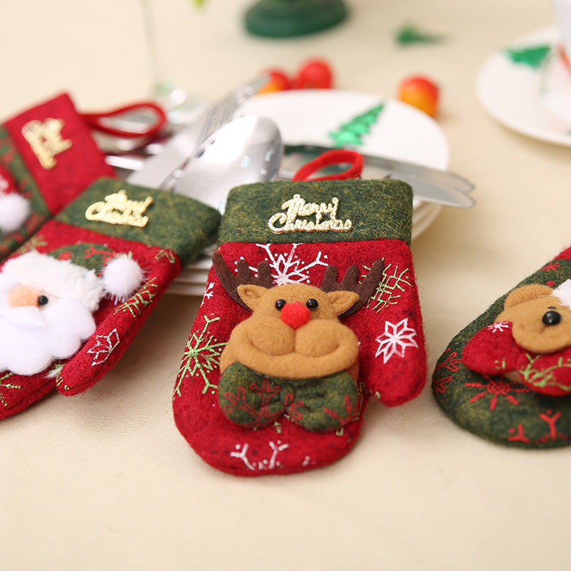 Mini Gants de Noël Décoratifs – Esprit Rétro & Ambiance Festive