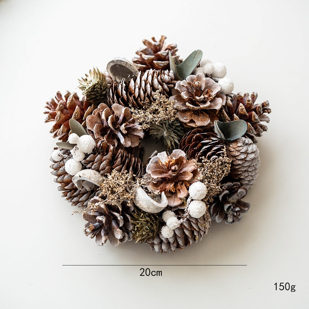 Guirlande de Noël en Rotin & Pommes de Pin – L’élégance naturelle pour votre table