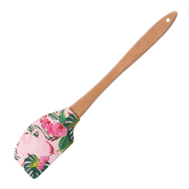 Spatule Crème de Noël en Silicone – Sapin, Père Noël & Bonhomme de Neige 🎁