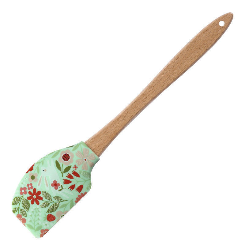 Spatule Crème de Noël en Silicone – Sapin, Père Noël & Bonhomme de Neige 🎁