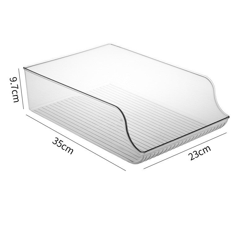 Boîte de rangement transparente pour réfrigérateur et cuisine