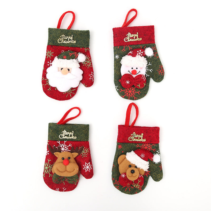 Mini Gants de Noël Décoratifs – Esprit Rétro & Ambiance Festive