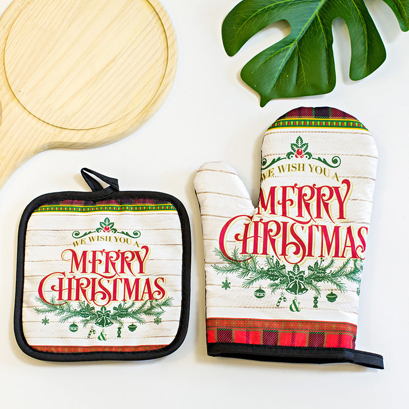 Gant de Cuisine de Noël – Protection & Style Festif au Four !