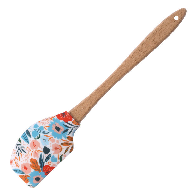 Spatule Crème de Noël en Silicone – Sapin, Père Noël & Bonhomme de Neige 🎁