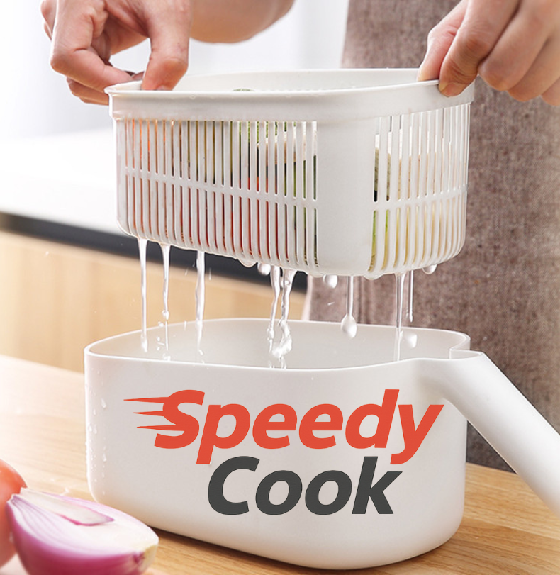 Coupe-légumes / mandoline avec bac -SpeedyCook