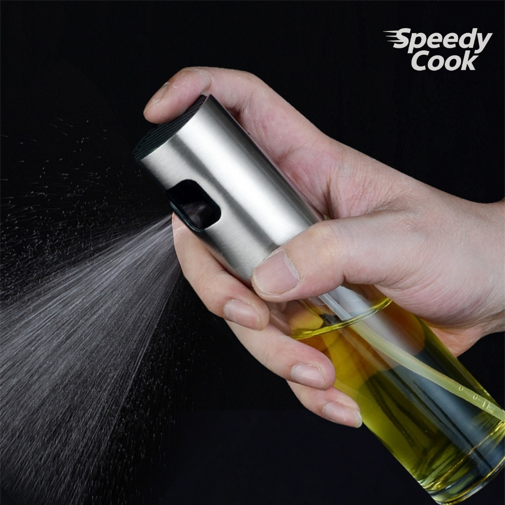 [kit] 2x Bouteille Spray Huile de Cuisine en Acier Inoxydable + Tiges de nettoyage