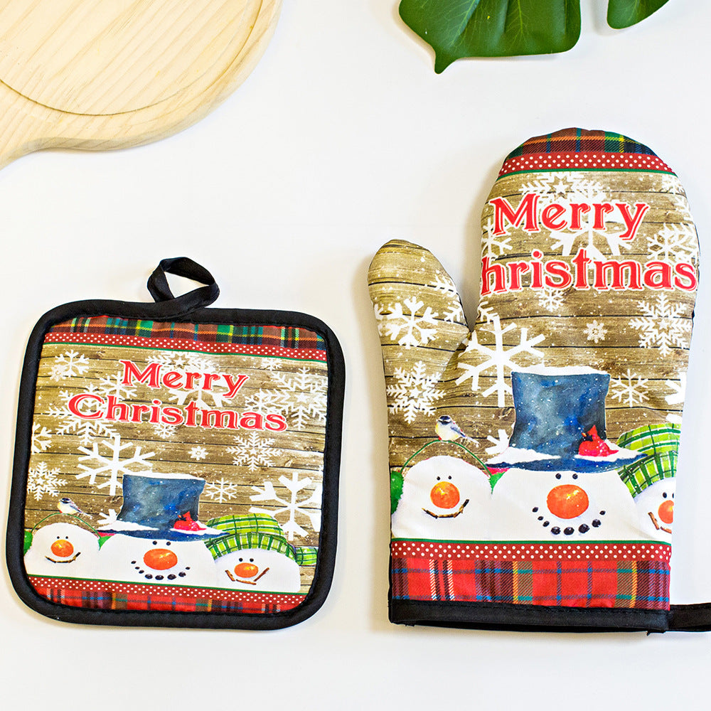 Gant de Cuisine de Noël – Protection & Style Festif au Four !