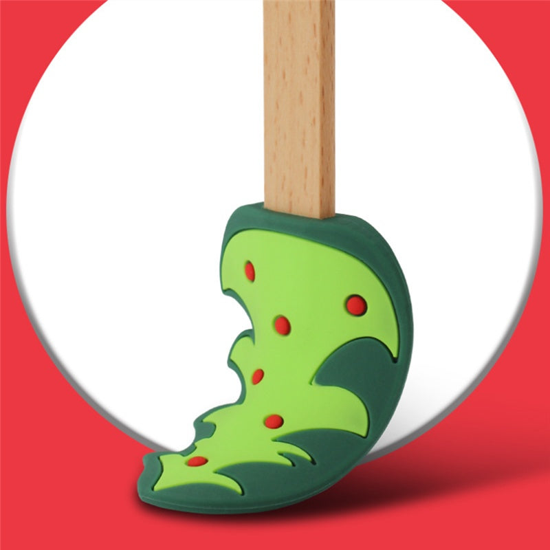 Spatule Crème de Noël en Silicone – Sapin, Père Noël & Bonhomme de Neige 🎁